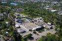 Aerial view of a sewage treatment plant in Boise, Idaho.
