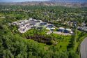 Aerial view of a sewage treatment plant in Boise, Idaho.