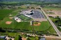 Aerial view of Eagle High School in Eagle, Idaho.