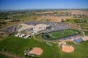 Aerial view of Eagle High School in Eagle, Idaho.