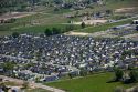 Aerial view of suburban housing development in Canyon County, Idaho.