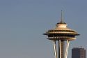 The top of the Space Needle in Seattle, Washington.