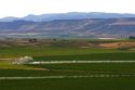 Irrigation on farmland near Glenns Ferry, Idaho.