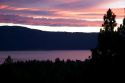 Sunset on Cascade Lake in Idaho.