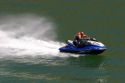 Jet skiing at Lucky Peak Reservior near Boise, Idaho.