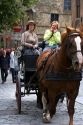 Horse drawn carriage in the city of Bruges in the province of West Flanders, Belgium.