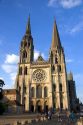 The Cathedral of Our Lady of Chartres at Chartres in the region of Centre, France.