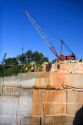 Crane at a granite quarry in Elberton, Georgia.