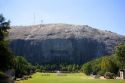 Carving of Stonewall Jackson, Robert E. Lee, and Jefferson Davis at Stone Mountain, Georgia.