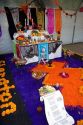 A display of offerings for the Day of the Dead in Mexico City, Mexico.