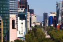 View of the Paseo de la Reforma in Mexico City, Mexico.