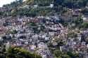 Crowded housing on a hillside at Taxco in the State of Guerrero, Mexico.