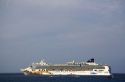 Norwegian Cruise Line, Pride of Hawaii cruise ship in the Pacific Ocean near the Big Island of Hawaii.