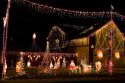 Holiday Season light display at a residential home in Boise, Idaho.