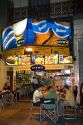 People dine outdoors at a cafe in Buenos Aires, Argentina.