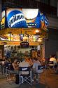 People dine outdoors at a cafe in Buenos Aires, Argentina.