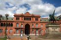 The Casa Rosada located on the eastern end of the Plaza de Mayo in Buenos Aires, Argentina.