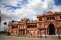 The Casa Rosada located on the eastern end of the Plaza de Mayo in Buenos Aires, Argentina.