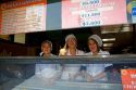 Girls selling gelato in Santiago, Chile.