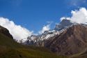 Mount Aconcagua in the Andes Mountain Range, Argentina.