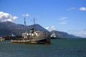 The tug boat Saint Christopher ran aground after engine trouble at Ushuaia on the island of Tierra del Fuego, Argentina.
