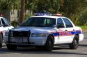 Police car in Galveston, Texas.