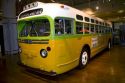 The city bus Rosa Parks would not give up her seat on in Montgomery, Alabama on display The Henry Ford Museum in Dearborn, Michigan