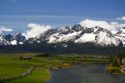 The Salmon River flowing through the Sawtooth Valley at Lower Stanley, Idaho.