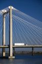 The Ed Hendler Bridge spans the Columbia River between Pasco and Kennewick in southeastern Washington.