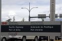 Pacific Highway Port of Entry on the border of the United States and Canda.