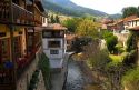 The river Bullon in the village of Potes, Liebana, Cantabria, northwestern Spain.
