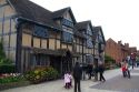Tourists visit William Shakespeare's birthplace in the market town of Stratford-upon-Avon, Warwickshire, England.