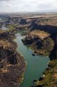 Aerial view of the Snake River Canyon near Twin Falls, Idaho, USA.