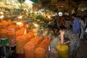 Vendors selling dried shrimp in the Ben Thanh Market located in Ho Chi Minh City, Vietnam.
