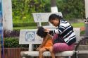 Vietnamese woman checking her childs hair for lice in Ho Chi Minh City, Vietnam.