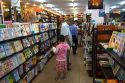 Vietnamese people shopping in a bookstore in Ho Chi Minh City, Vietnam.