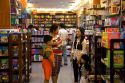 Vietnamese people shopping in a bookstore in Ho Chi Minh City, Vietnam.