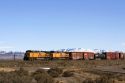 Freight train east of Boise, Idaho.