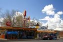 Restaurant along Historic U.S. Route 66 through the town of Seligman, Arizona, USA.