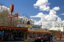 Restaurant along Historic U.S. Route 66 through the town of Seligman, Arizona, USA.