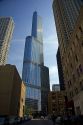 The Trump International Hotel and Tower located in downtown Chicago, Illinois, USA.