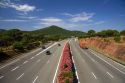 Vehicles travel on the A8 autoroute, La Provencale, in Southern France.