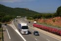 Vehicles travel on the A8 autoroute, La Provencale, in Southern France.