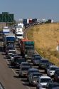 Traffic on Interstate 84 near Boise, Idaho, USA.