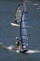 Windsurfing on the Columbia River at Hood River, Oregon, USA.