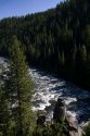 Upper Mesa Falls on the Henrys Fork of the Snake River in Fremont County, Idaho, USA.