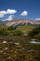 The Big Wood River and the Pioneer Mountains near Sun Valley, Idaho, USA.