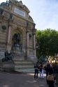 The Fontaine Saint-Michel located in the Place Saint-Michel, Paris, France.