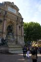 The Fontaine Saint-Michel located in the Place Saint-Michel, Paris, France.