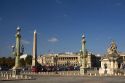 The Obelisk of Luxor located in the Place de la Concorde in Paris, France.